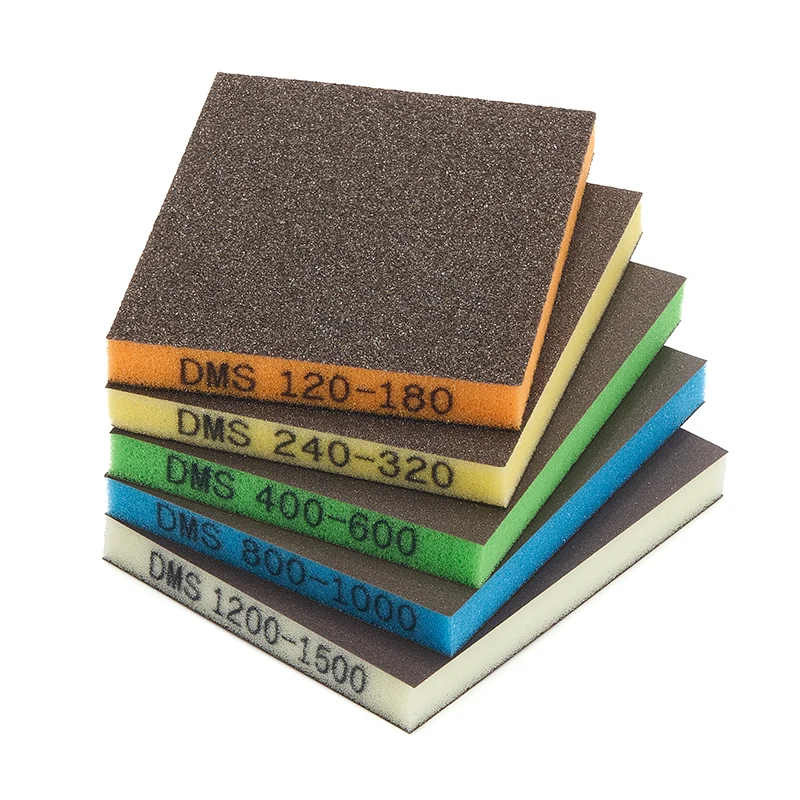 カラフルな両面サンディングスポンジ